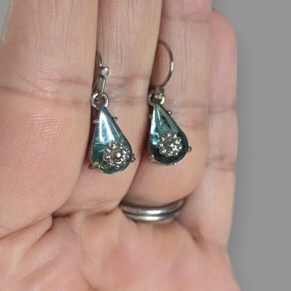 Y2K Avon NEW Crystalline Y-Drop Necklace & Earrings Set ~ Aurora Borealis - Picture 2 of 8